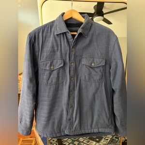 Men’s BONOBOS Teddy Lined Fleece SHACKET - LARGE (Light Blue color)